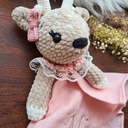 Schnuffeltuch Reh Plüsch - weitere Farben