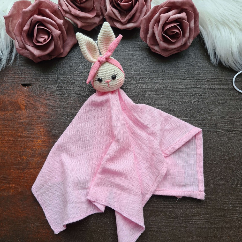 Schnuffeltuch Hase mit Haarband