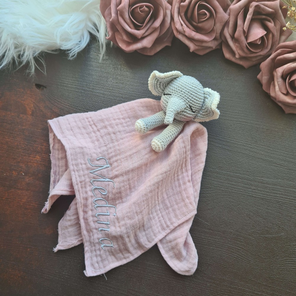 Schnuffeltuch Elefant mit Arme