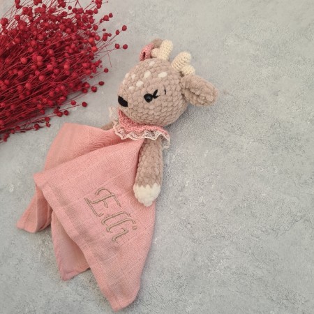 Schnuffeltuch Reh Plüsch - weitere Farben