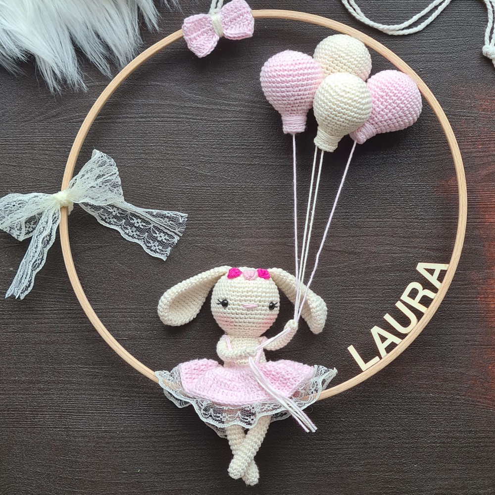 Tür Anhänger / Traumfänger  Hase