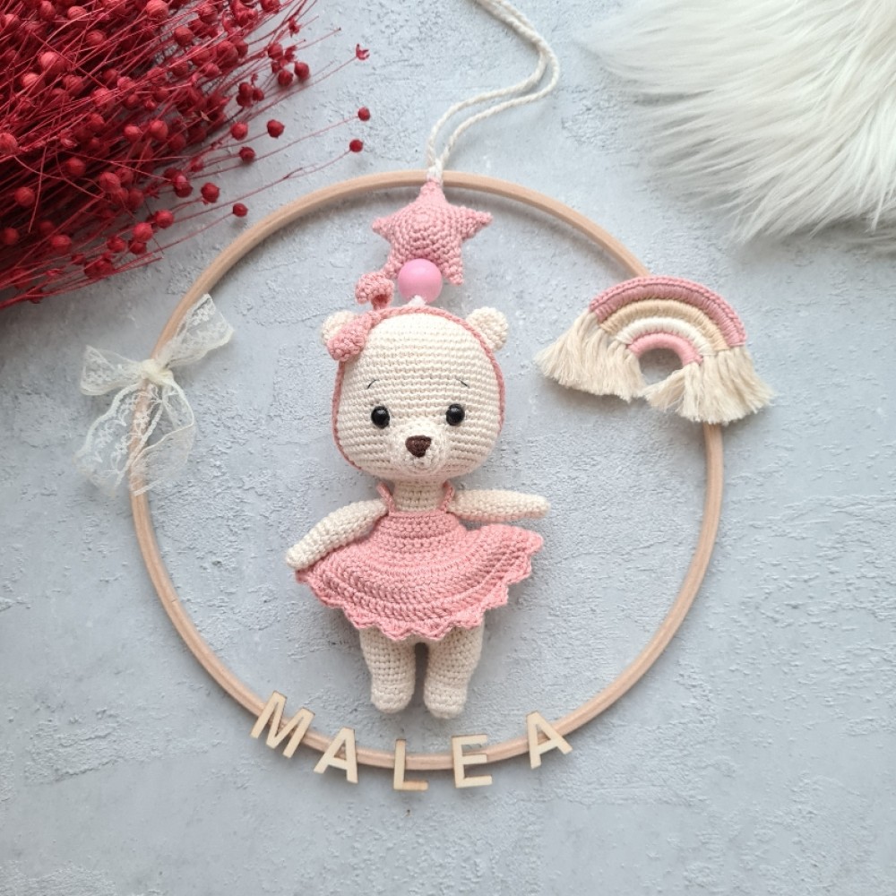 Teddy Bär Tür Anhänger / Traumfänger 