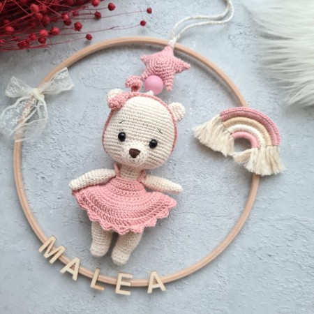 Teddy Bär Tür Anhänger / Traumfänger 