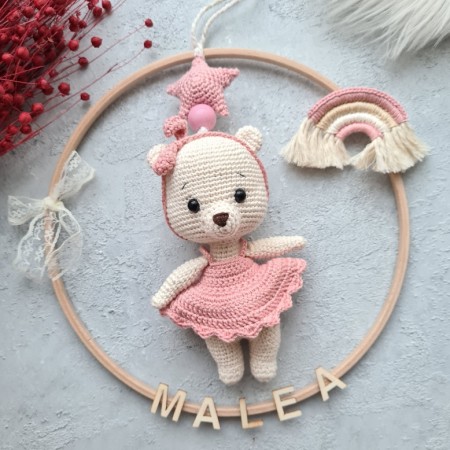 Teddy Bär Tür Anhänger / Traumfänger 