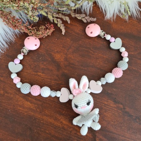 Wagenkette Hase mit Kleid - verschiedene Farben