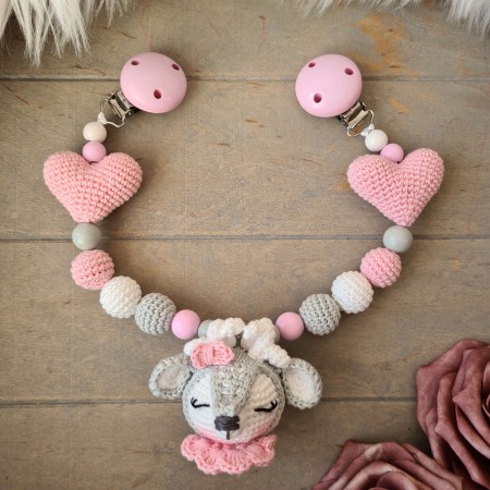 Wagenkette Reh mit Kissen - verschiedene Farben