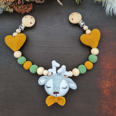 Wagenkette Reh mit Kissen - verschiedene Farben