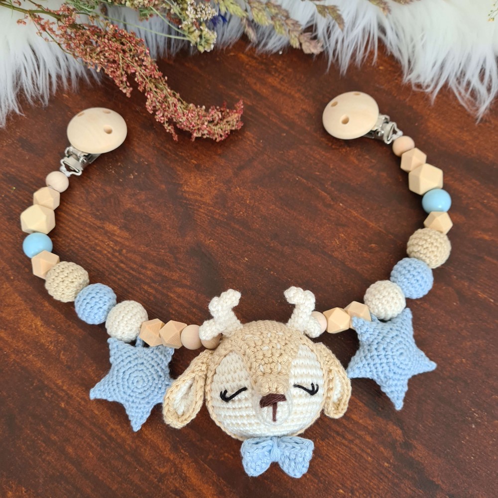 Wagenkette Reh mit Kissen - verschiedene Farben