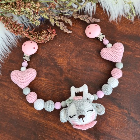 Wagenkette Reh mit Kissen - verschiedene Farben