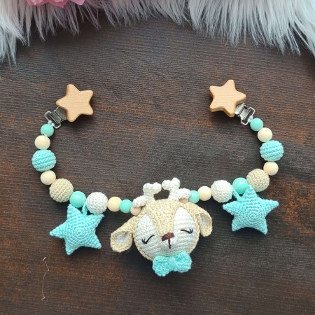 Wagenkette Reh mit Kissen - verschiedene Farben