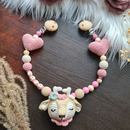 Wagenkette Reh mit Kissen - verschiedene Farben