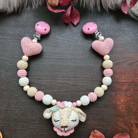 Wagenkette Reh mit Kissen - verschiedene Farben